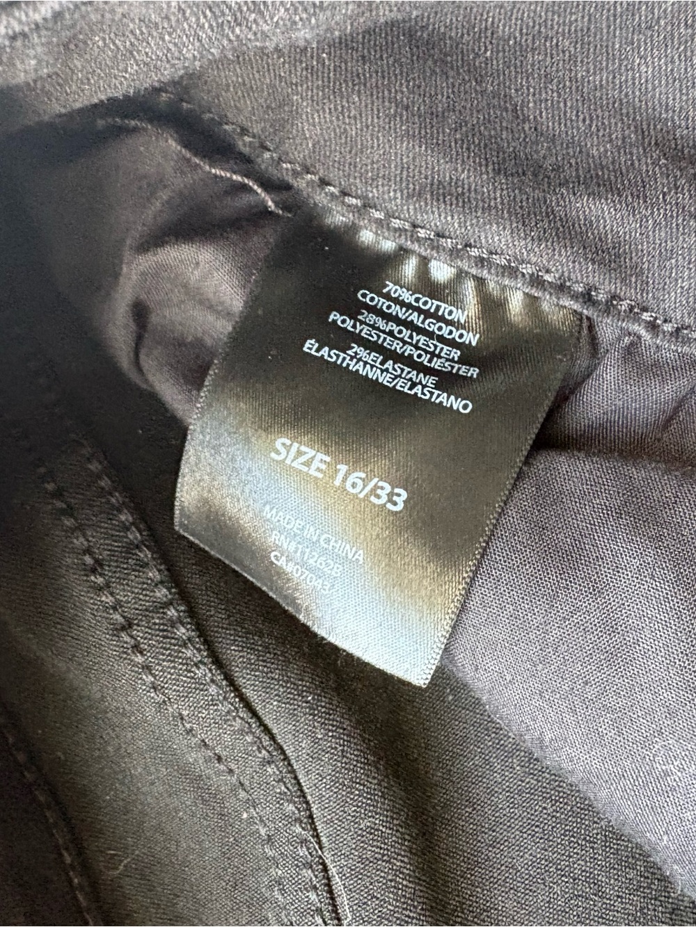 Tahari Black Pants Size 16/33 - Classic Solid Black